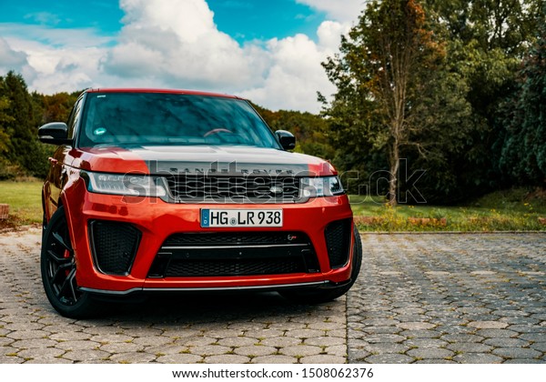 Limburg, Germany. 9 September 2019.\
Range Rover Sport SVR 550 HP Test Drive and static\
images