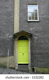 Lime Green Door