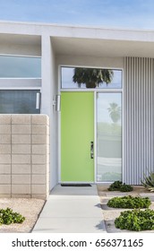 Lime Green Front Door