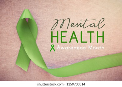 Lime GreenRibbon, Mental Health Awareness Month