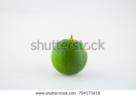 Lime isolated on white background