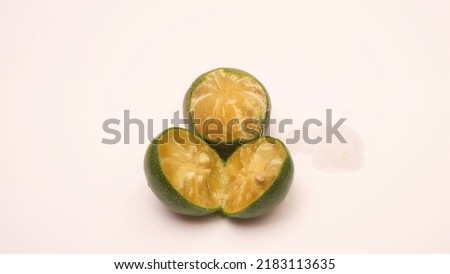 Similar – Image, Stock Photo Oranges, partially halved on an orange tablecloth