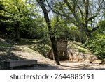 The lime kiln of the Royal Ice Factory (Real Fabrica do Gelo),  built in 1741 in the Montejunto Mountain (Serra de Montejunto) near Praganca, Cadaval, Portugal
