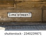 Lime Street Sign in Liverpool, signage