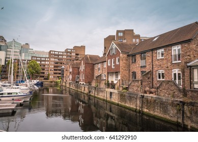 Limehouse Basin Marina In London