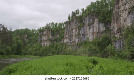 Limestone Cliffs on the River.