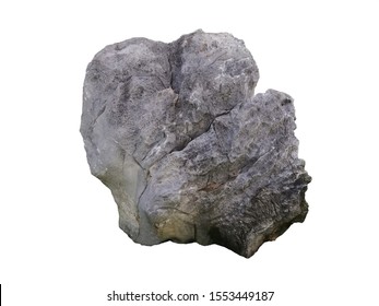 Limestone Isolated On White Background Limestone Stock Photo 1553449187 ...