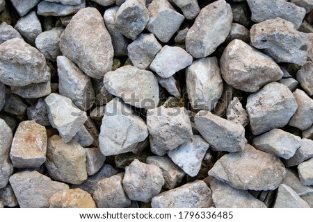 
Limestone light crushed stone close up