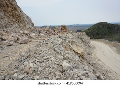Limestone mining development area