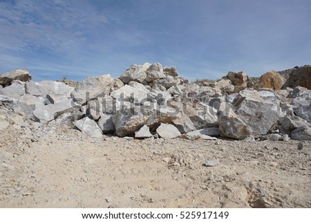 Limestone mining, Quarry
