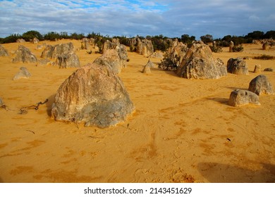 Limestone Pillars, Amazing Rock Formations In The Desert