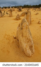 Limestone Pillars, Amazing Rock Formations In The Desert