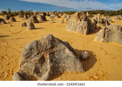 Limestone Pillars, Amazing Rock Formations In The Desert