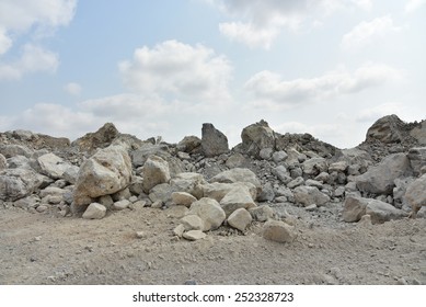 Limestone quarry, Cambodia.
