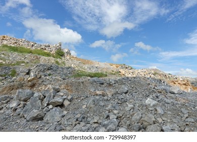 Limestone quarry, Mining.