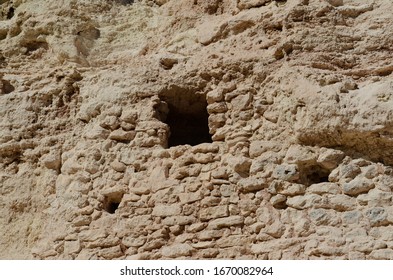 Limestone Rock Wall Verde Valley Arizona Montuzema 