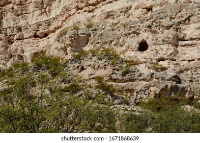 Limestone Rock Wall Verde Valley Arizona Montuzema Cave