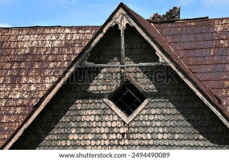 Similar – Image, Stock Photo Old, dilapidated train station concourse, Liberty State Park, Jersey City, New Jersey, USA