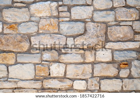 Limestone wall texture, built structure, building exterior, construction industry