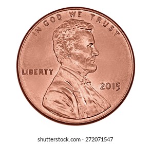 Lincoln 2015 penny - Shutterstock ID 272071547