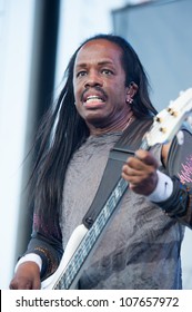 LINCOLN, CA - JULY 14: Verdine White With Earth Wind And Fire Performs At Thunder Valley Casino Resort In Lincoln, California On July 14, 2012