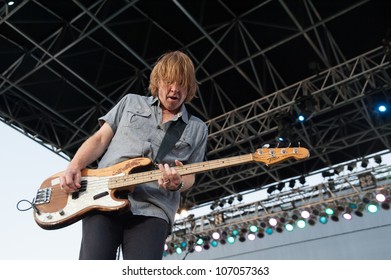 LINCOLN, CA - JULY 6: Jeff Pilson With Foreigner Performs At Thunder Valley Casino Resort In Lincoln, California On July 6, 2012