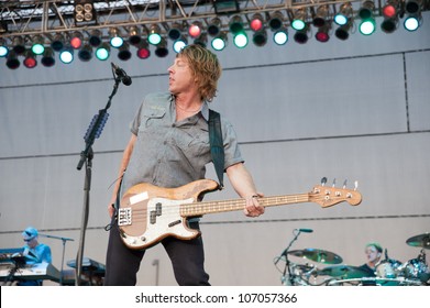 LINCOLN, CA - JULY 6: Jeff Pilson With Foreigner Performs At Thunder Valley Casino Resort In Lincoln, California On July 6, 2012