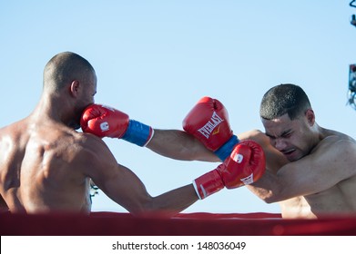 LINCOLN, CA?? July 26: ESPN's Friday Night Fights Featuring Burgos Vs Amidu And Santos Vs Gonzalez At Thunder Valley Casino Resort In Lincoln, California On July 26, 2013