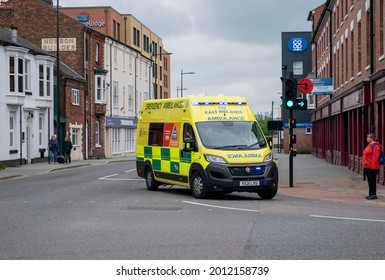 Lincoln, Lincolnshire, East Midlands, England - June 20, 2021. Ambulance Service In Lincoln.