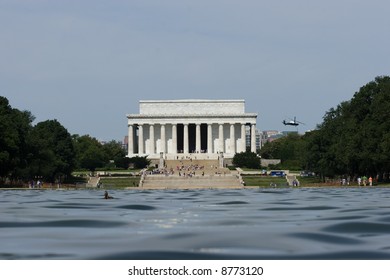 Lincoln Memorial Across The Reflecting Pool