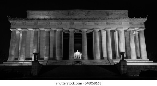 Lincoln Memorial at Night - Powered by Shutterstock