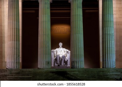 Lincoln Memorial at night in Washington, D.C. United States of America - Shutterstock ID 1855618528