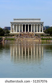 The Lincoln Memorial And The Reflecting Pool