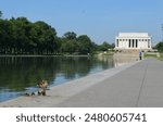 Lincoln memorial reflection pool Washington DC