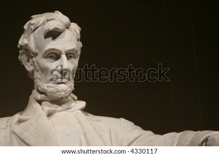 lincoln memorial statue with copyspace