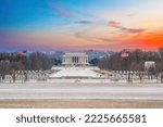 Lincoln memorial at winter, Washington DC