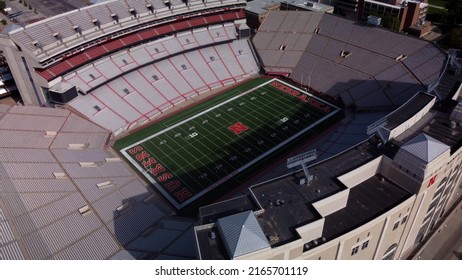 Lincoln, NE - May 22, 2022: Memorial Stadium At University Of Nebraska College Campus