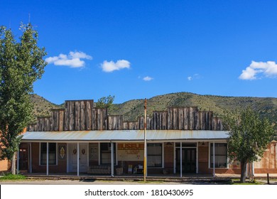 Lincoln, New Mexico, USA - September 2008: Museum Building And Old Store Fronts In Federally Designated Historic District Famous For Outlaw 