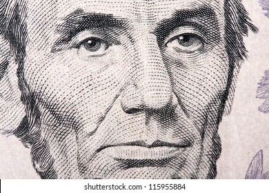 Lincoln On The Five Dollar Bill