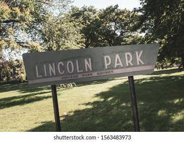 Lincoln Park Chicago Park District Sign