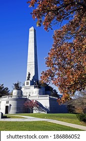 Lincoln's Tomb In Springfield, Illinois, USA.