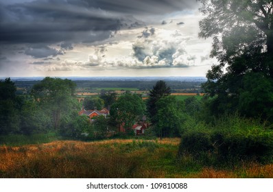 Lincolnshire Village In The Wolds