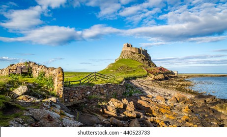 Lindisfarne Castle On The Northumberland Coast, England