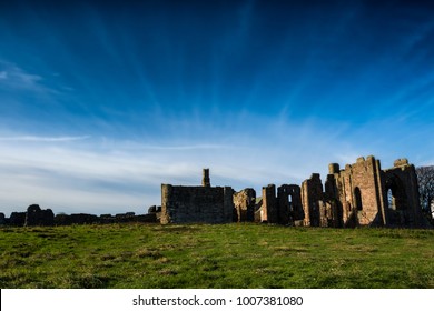 Lindisfarne Priory On Holy Island In Northumberland
