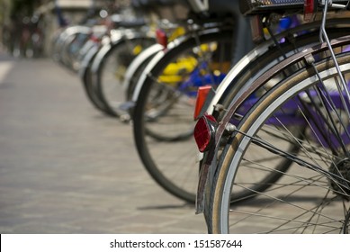 Line of bikes - Powered by Shutterstock