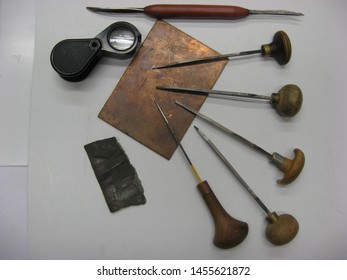 line engraving 
is the oldest and at the same time the most difficult graphics printing technique