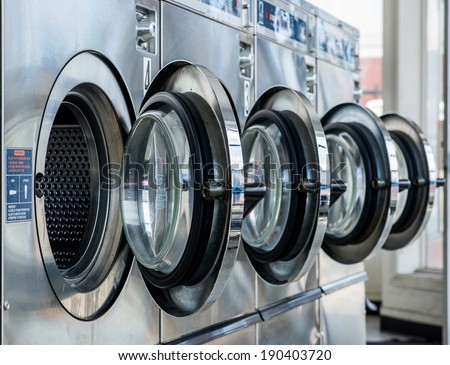 line of laundry machine