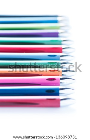 Similar – Image, Stock Photo Office utensils in pink