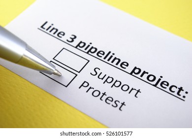 Line Three Pipeline Project: Protest