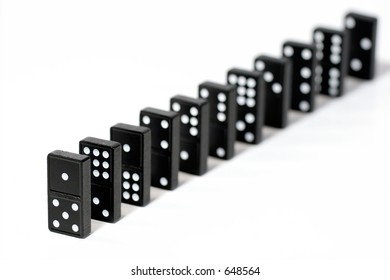 Lined Dominoes Stock Photo 648564 | Shutterstock